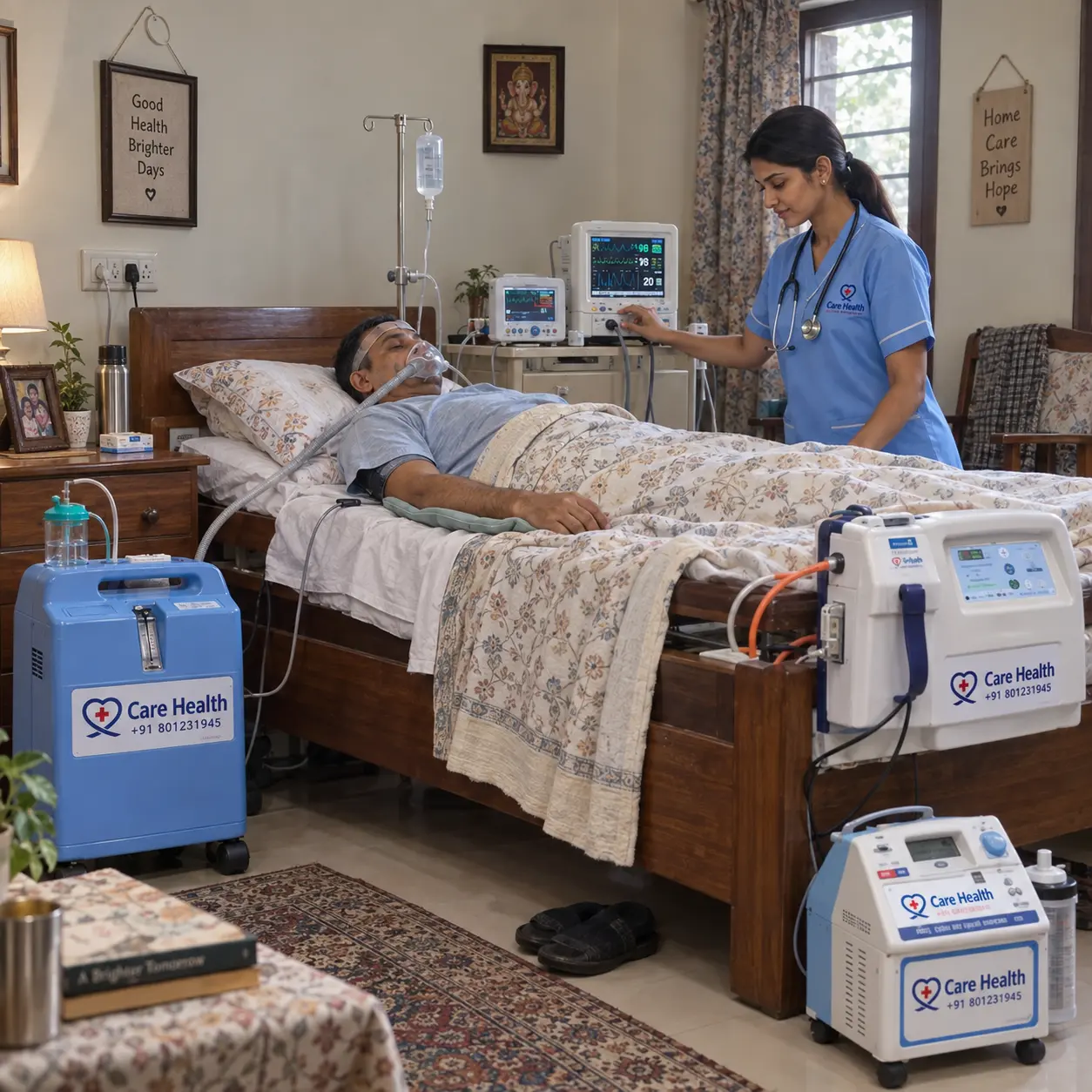 Stroke and paralysis patient care at home